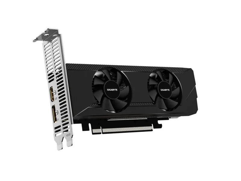 Gigabyte Radeon RX 6400 D6 LOW PROFILE 4G - grafikkort - Radeon RX 6400 - 4 GB GDDR6 - PCIe 4.0 lavprofil - HDMI, DisplayPort