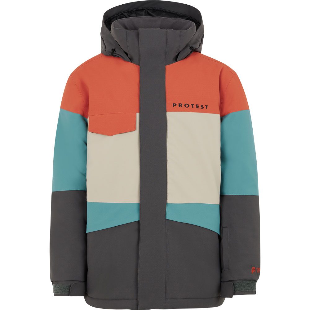 Protest Pecker Jr Skijacke Jungen deep grey