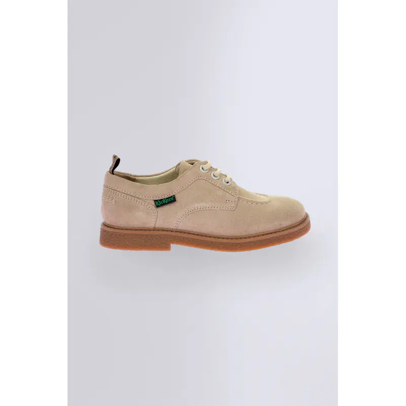Kick levy Beige clair DERBIES Cuir Femme