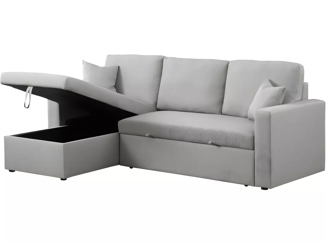 Canapé d'angle convertible/ réversible avec coffre 