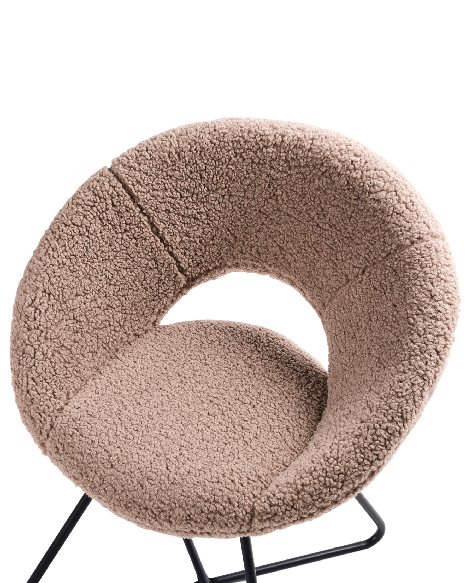 Eetkamerstoel RACHEL Bouclé Taupe
