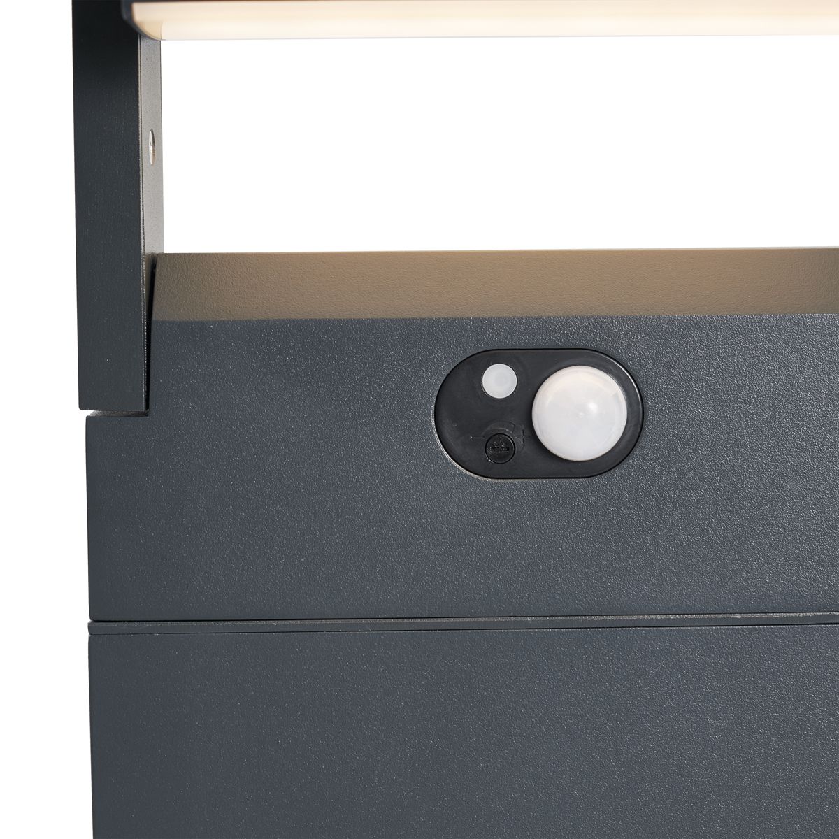 Buitenpaal donkergrijs met bewegingssensor 60cm IP54 solar - Judge