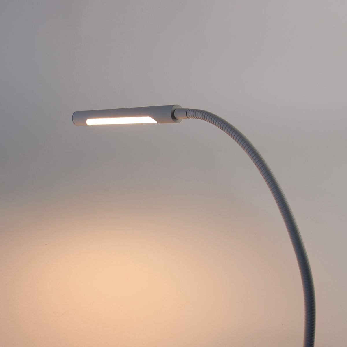 Klem bureaulamp wit incl. LED met touch dimmer - Lionard