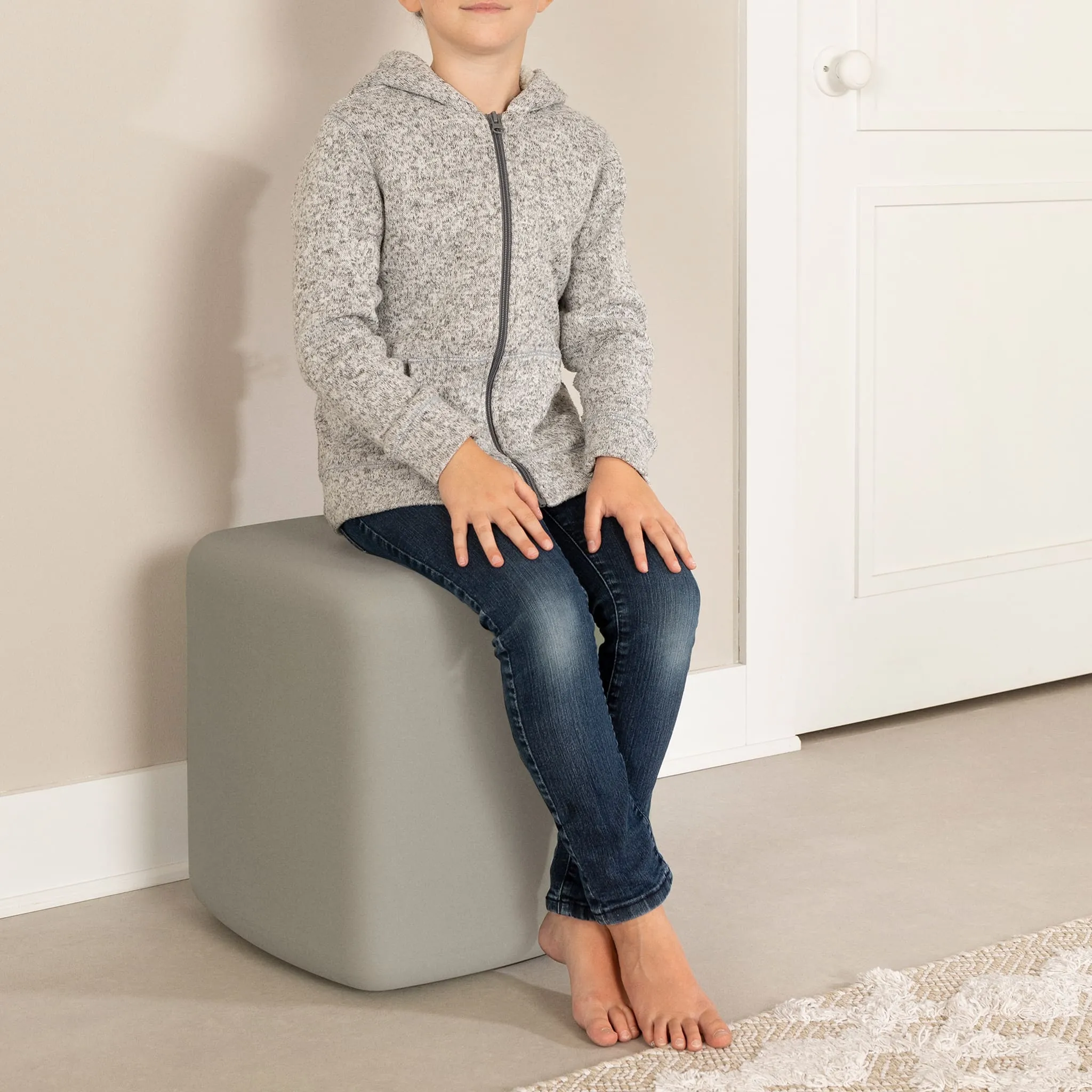 South Shore Table de Nuit  Tabouret pour Enfants - Sweedi Greige