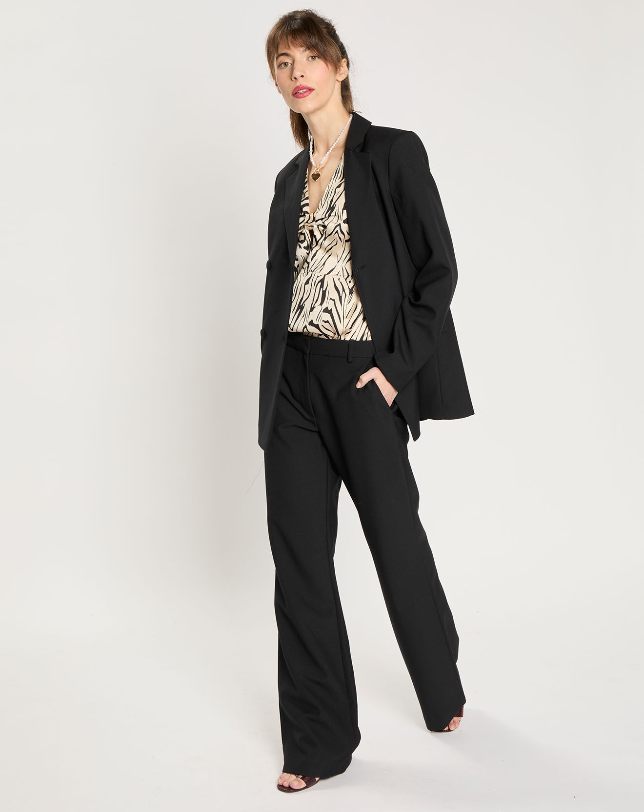 Zapa Veste en Laine mélangée Vaella noire