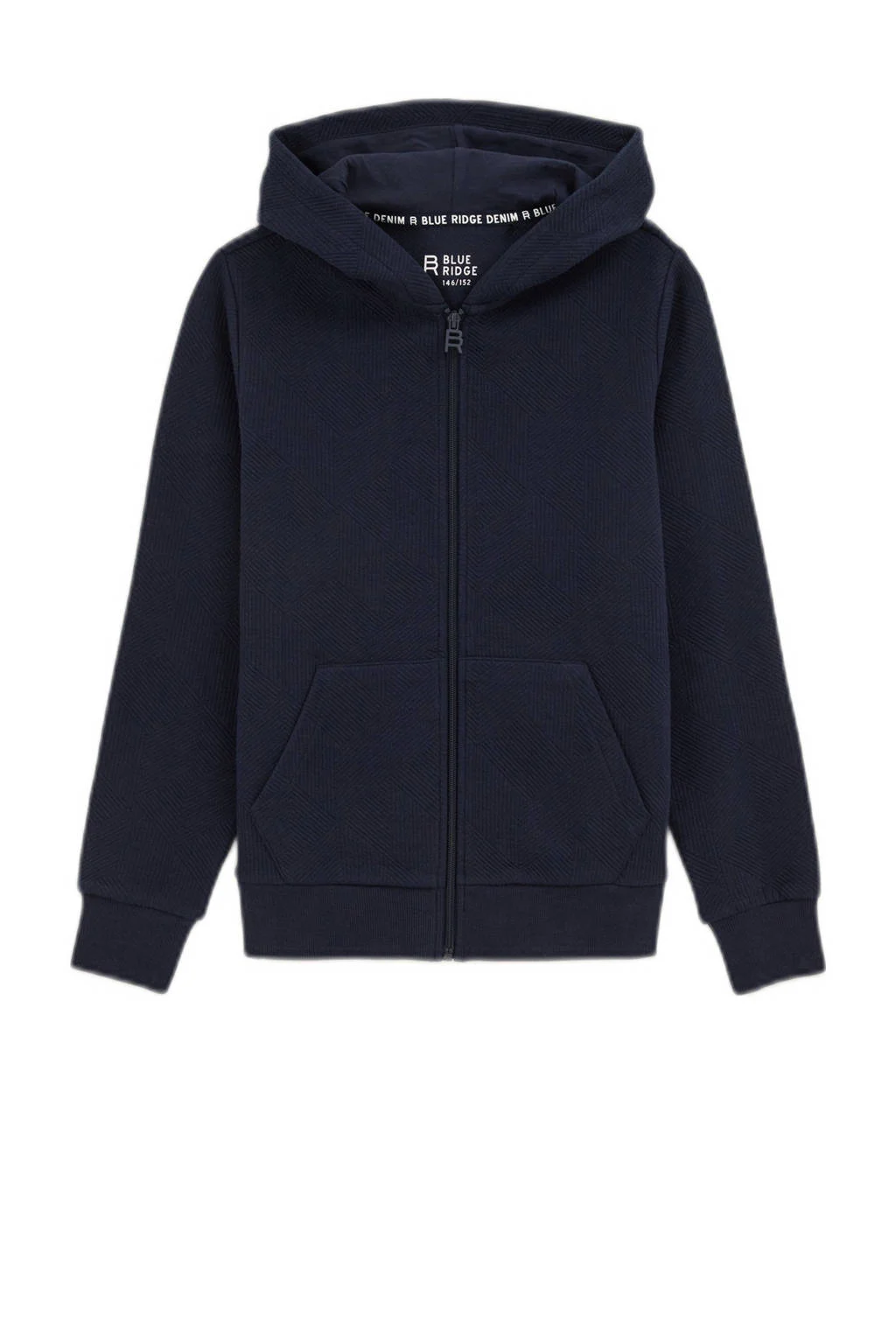 WE Fashion sweatvest donkerblauw