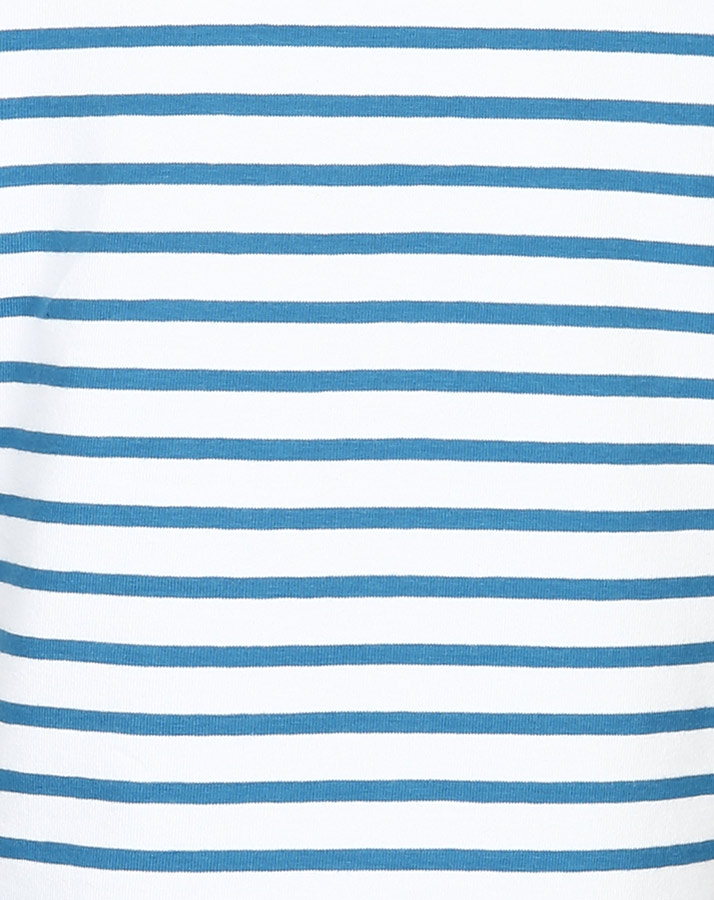 T-Shirt BAGGER BODO gestreift in weiß/blau