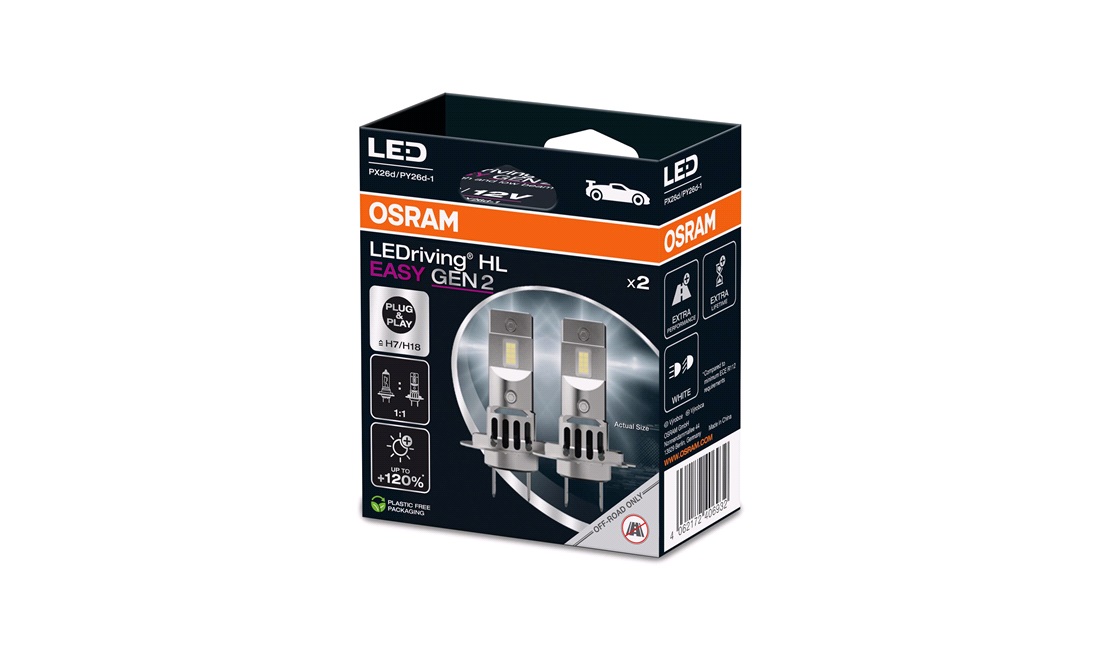Pæresæt H7 LEDriving Easy Gen2 - Osram