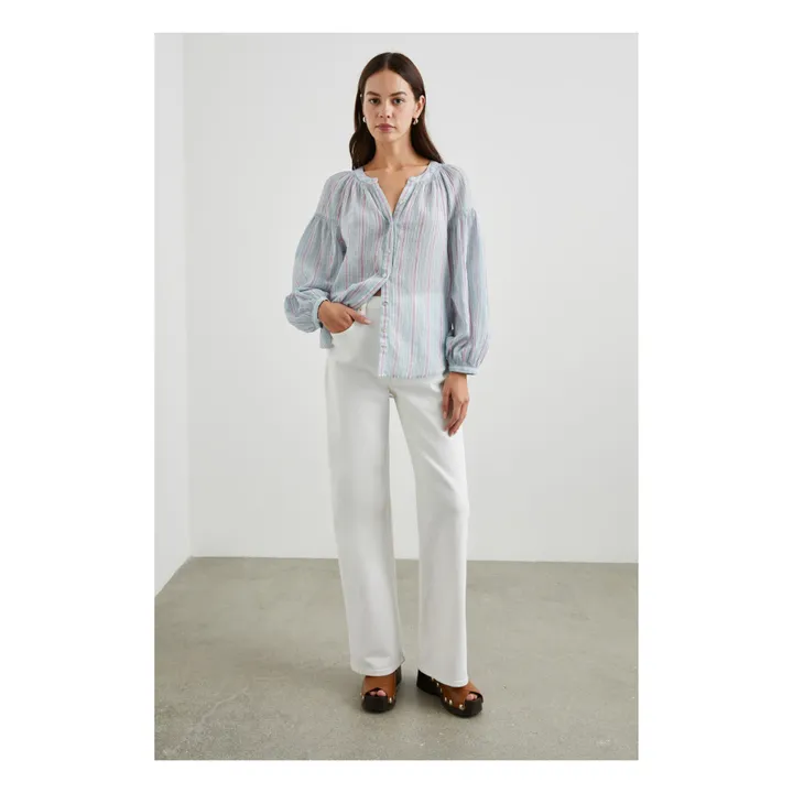 Rails Blouse Kenlie Rayures | Bleu ciel
