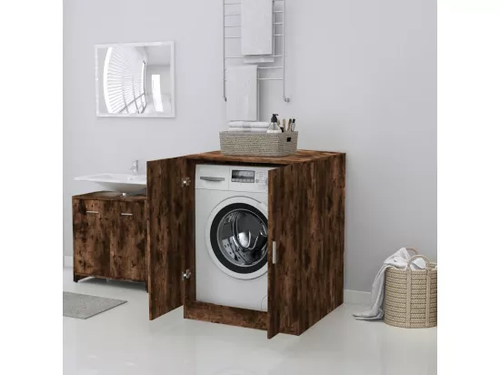 Meuble pour machine à laver Chêne fumé 71x71,5x91,5 cm