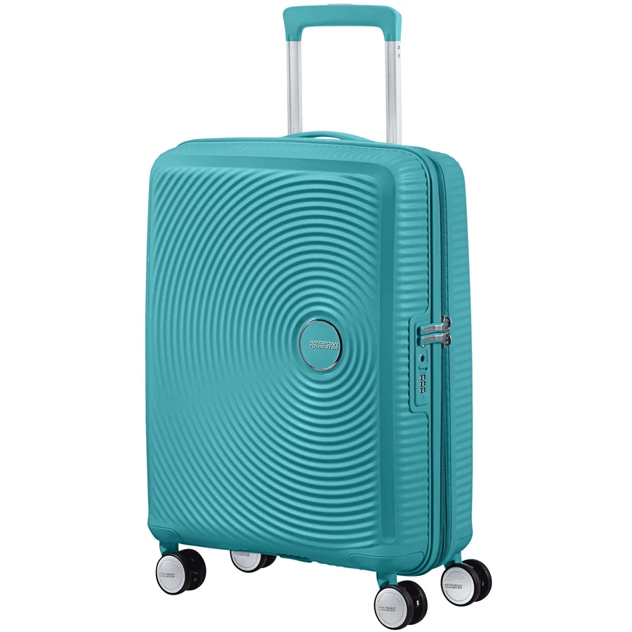 American Tourister Soundbox - 4-Rollen-Kabinentrolley S 55 cm erw. turquoise