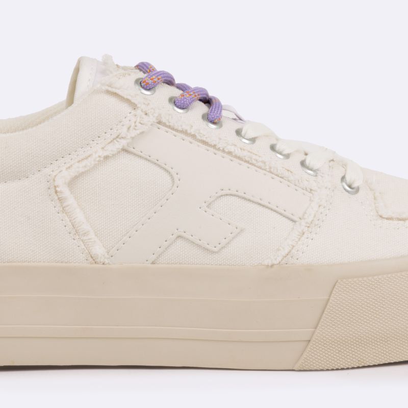 Walnut Platform Coton - Chaussures lifestyle femme