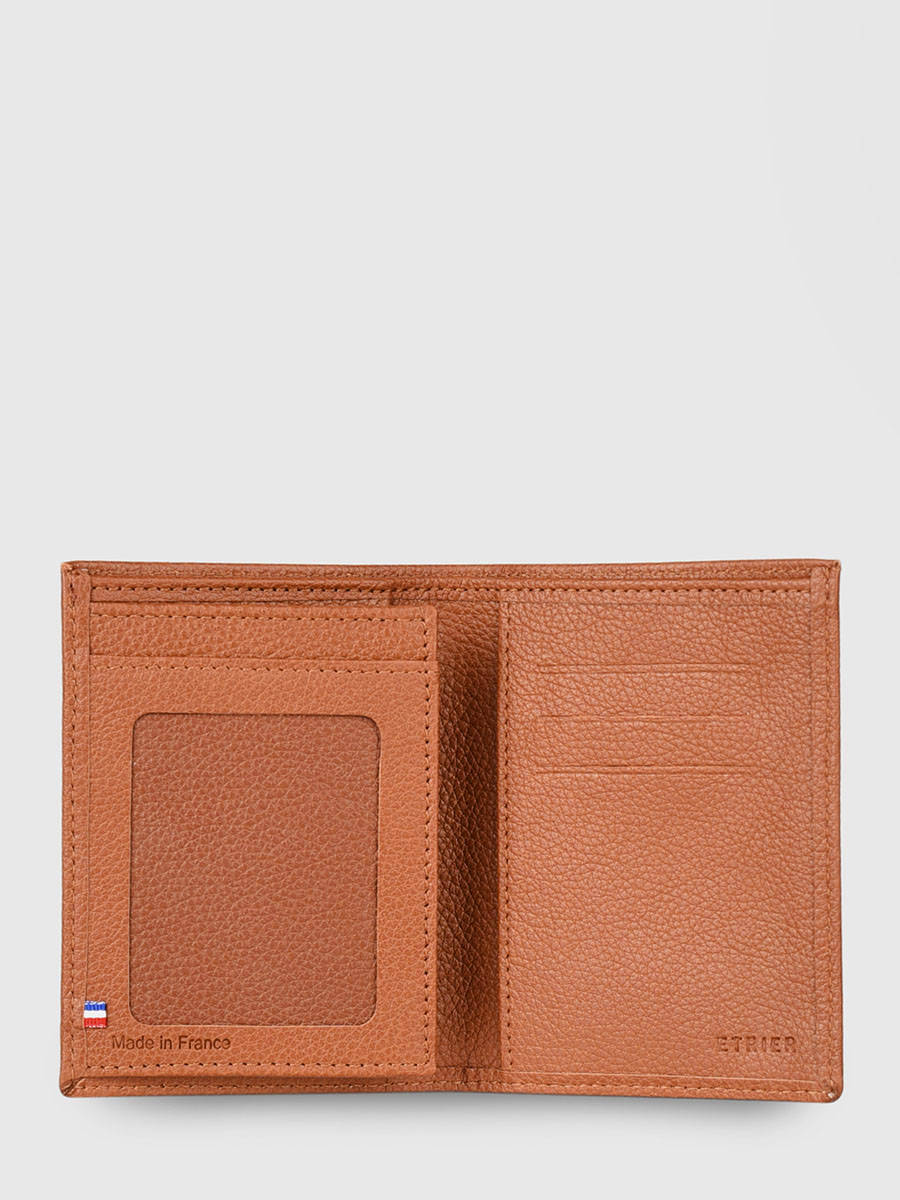 Portefeuille porte-cartes Madras cuir ETRIER