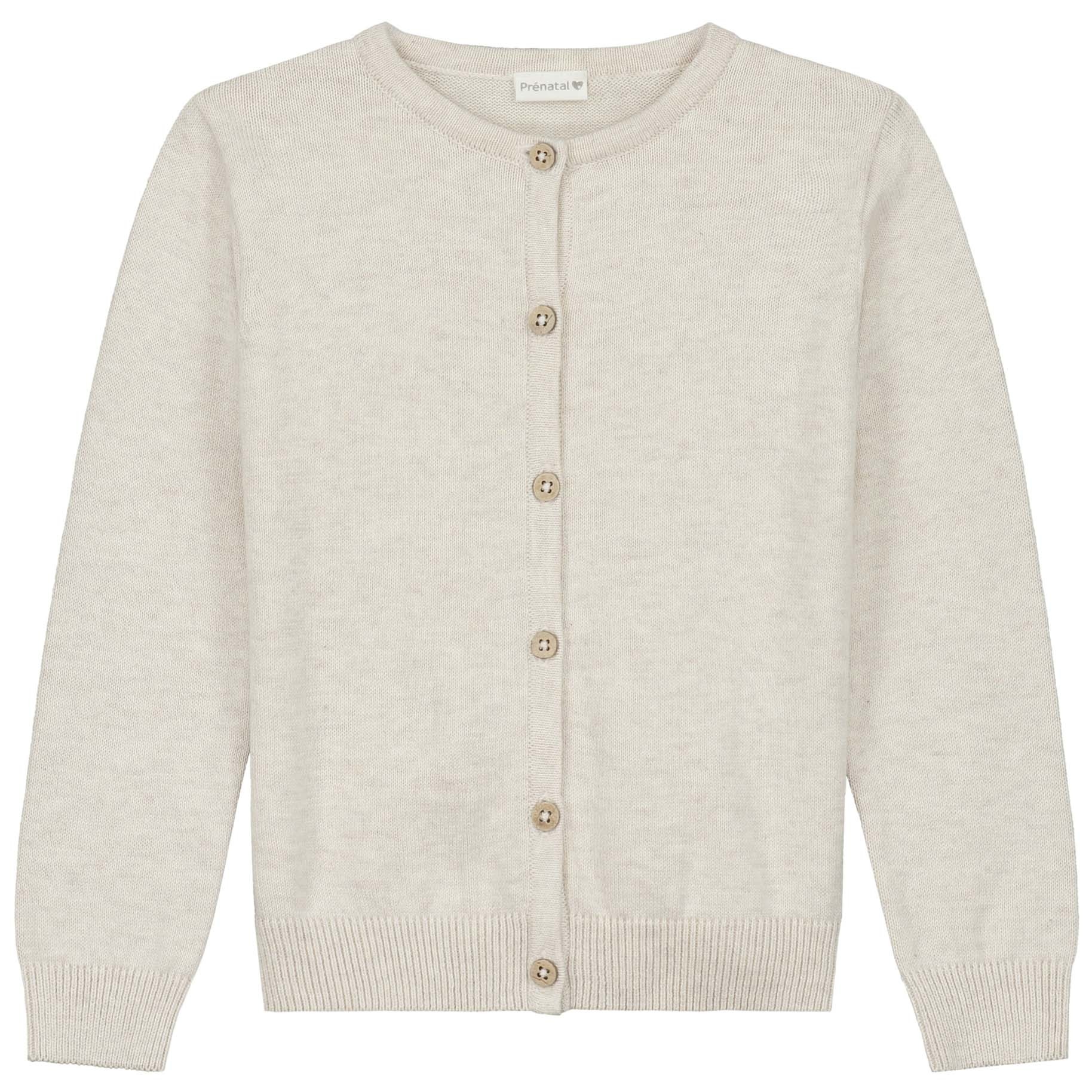 Prénatal baby vest lange mouwen effen beige