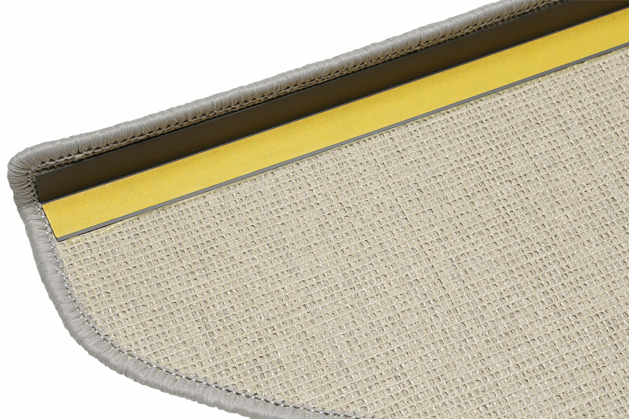 Andiamo Stufenmatte »Rambo, Made in Poland« halbrund 4 mm Höhe melierte Schlinge, selbstklebend, 15 Stück in einem Set