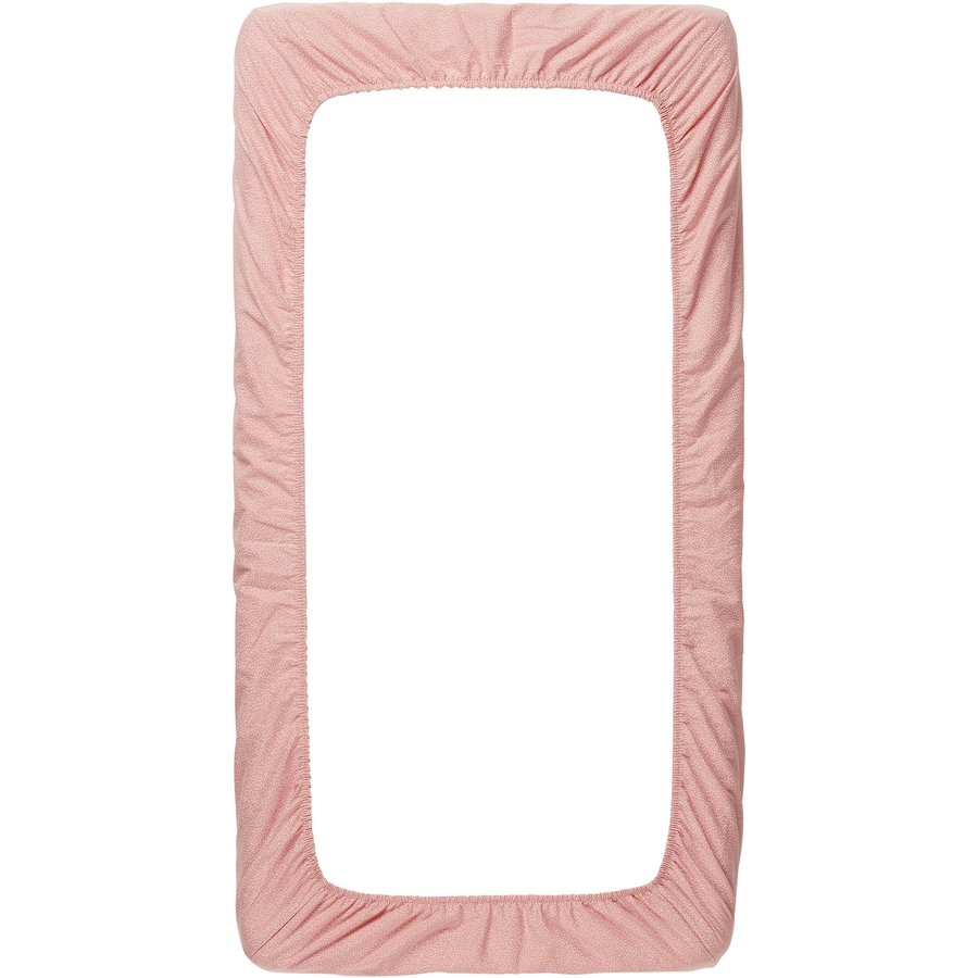 Noppies Spannbetttuch für die Wiege Tiny Dot Misty Rose