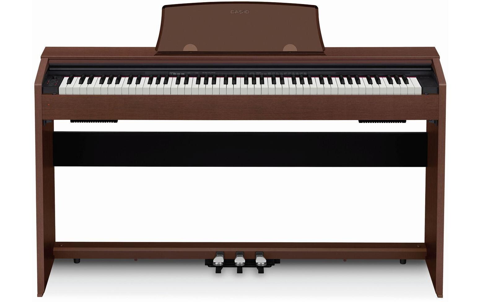 E-Piano Privia PX-770BN Braun<br>E-Piano mit gewichtetem Tri-Sensor-Scaled-Hammer-Action-Keyboard II mit 88 Tasten