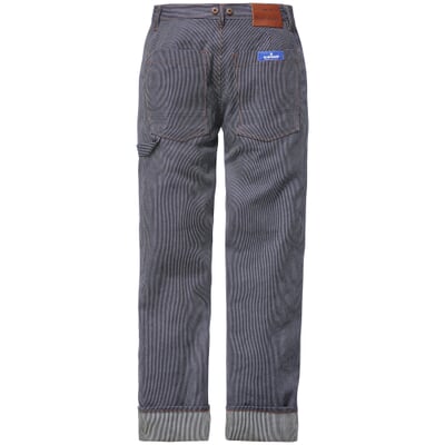 Herren-Workerpants gestreift, Blau-Weiß