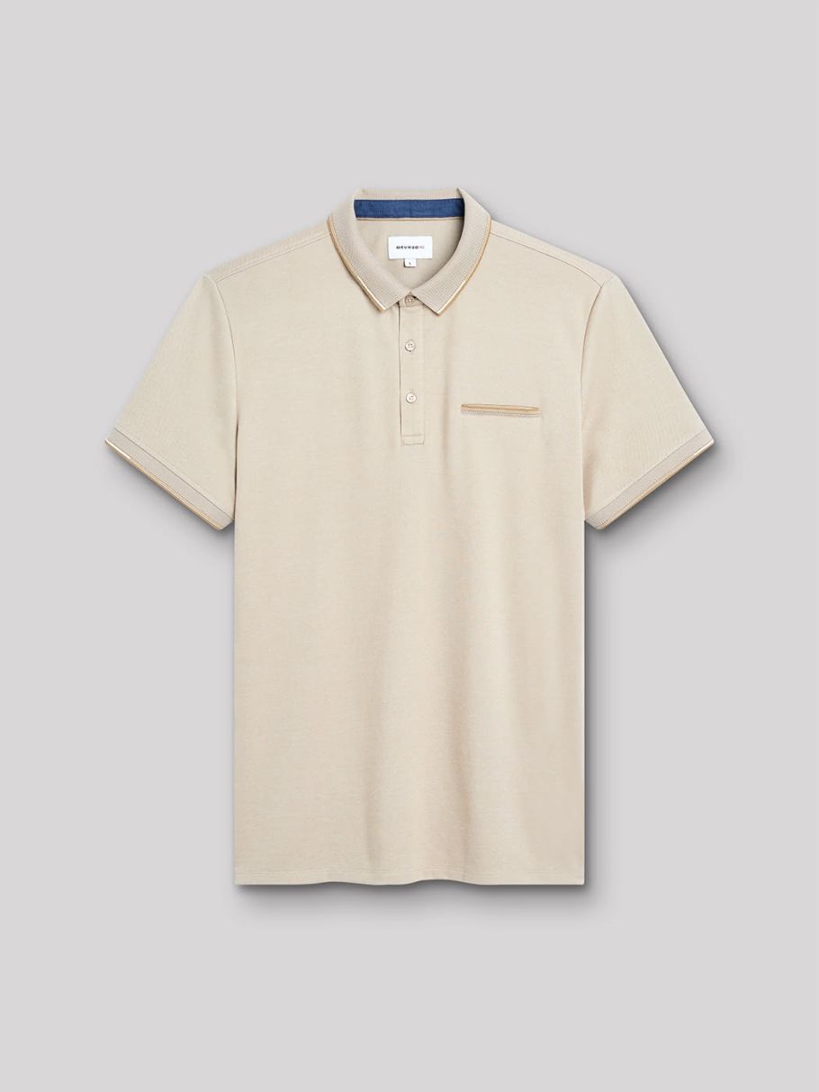 Polo à manches courtes uni