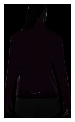 Haut 1/4 zip Nike Swoosh Violet Femme