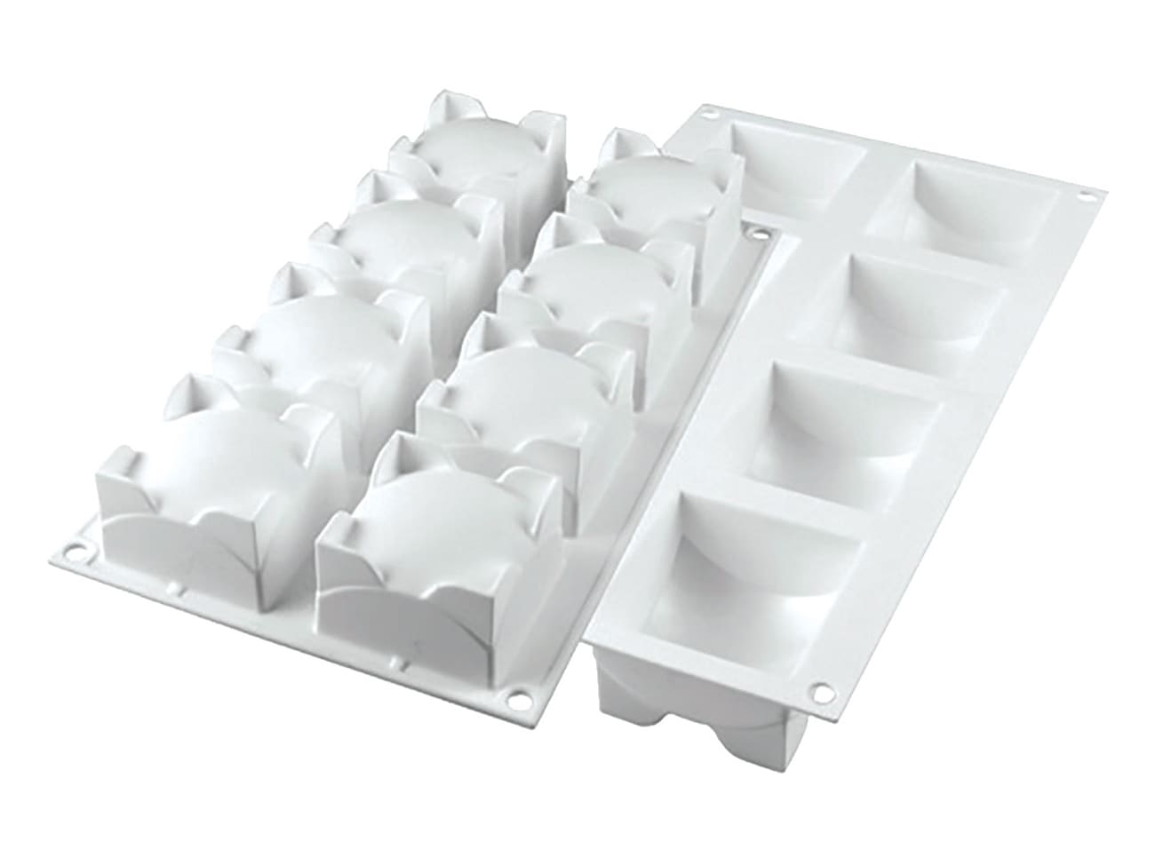 Moule silicone - 8 carrés sphères - 30 x 17,5 cm - Silikomart