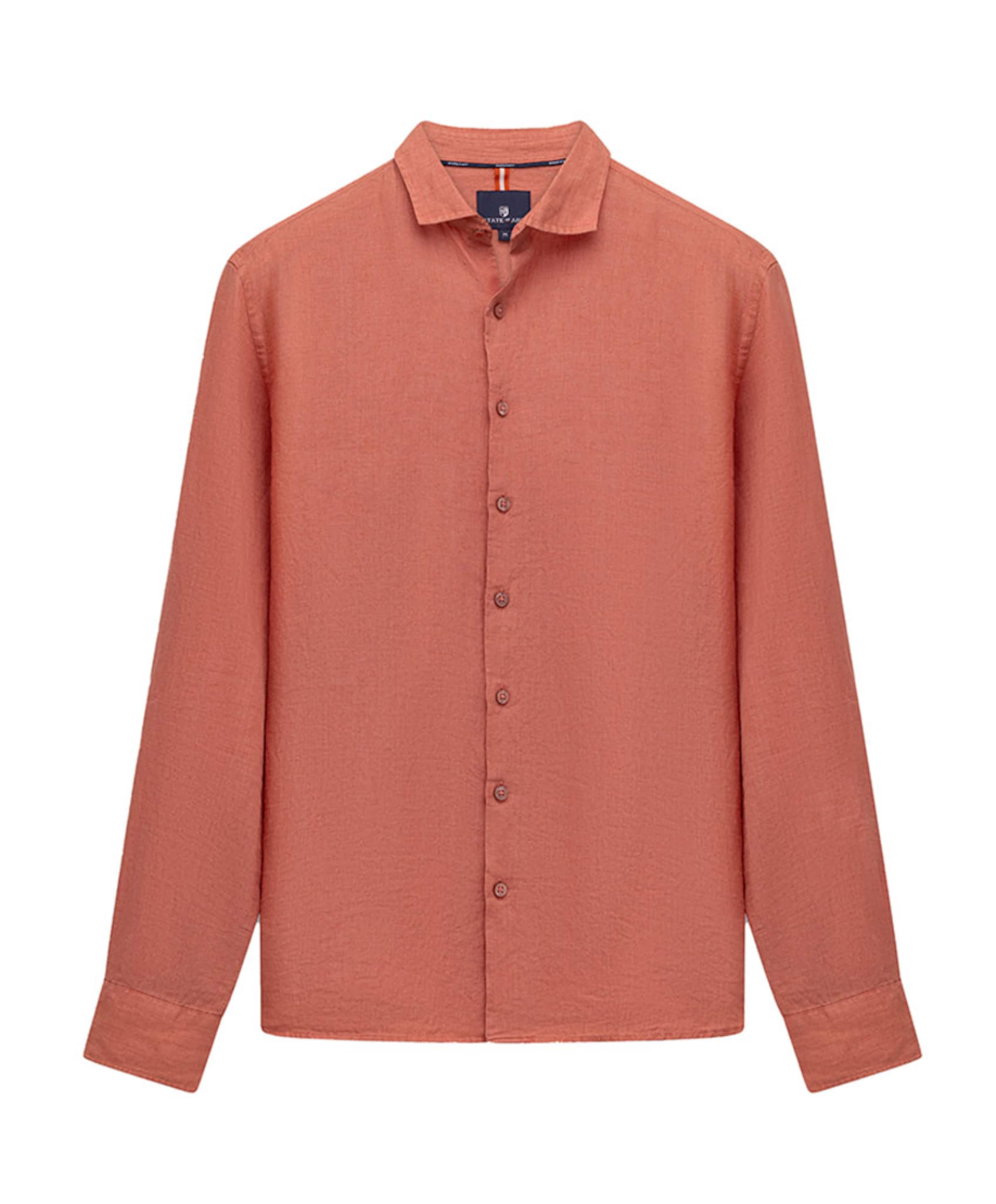 State of Art Heren overhemd lange mouw roze