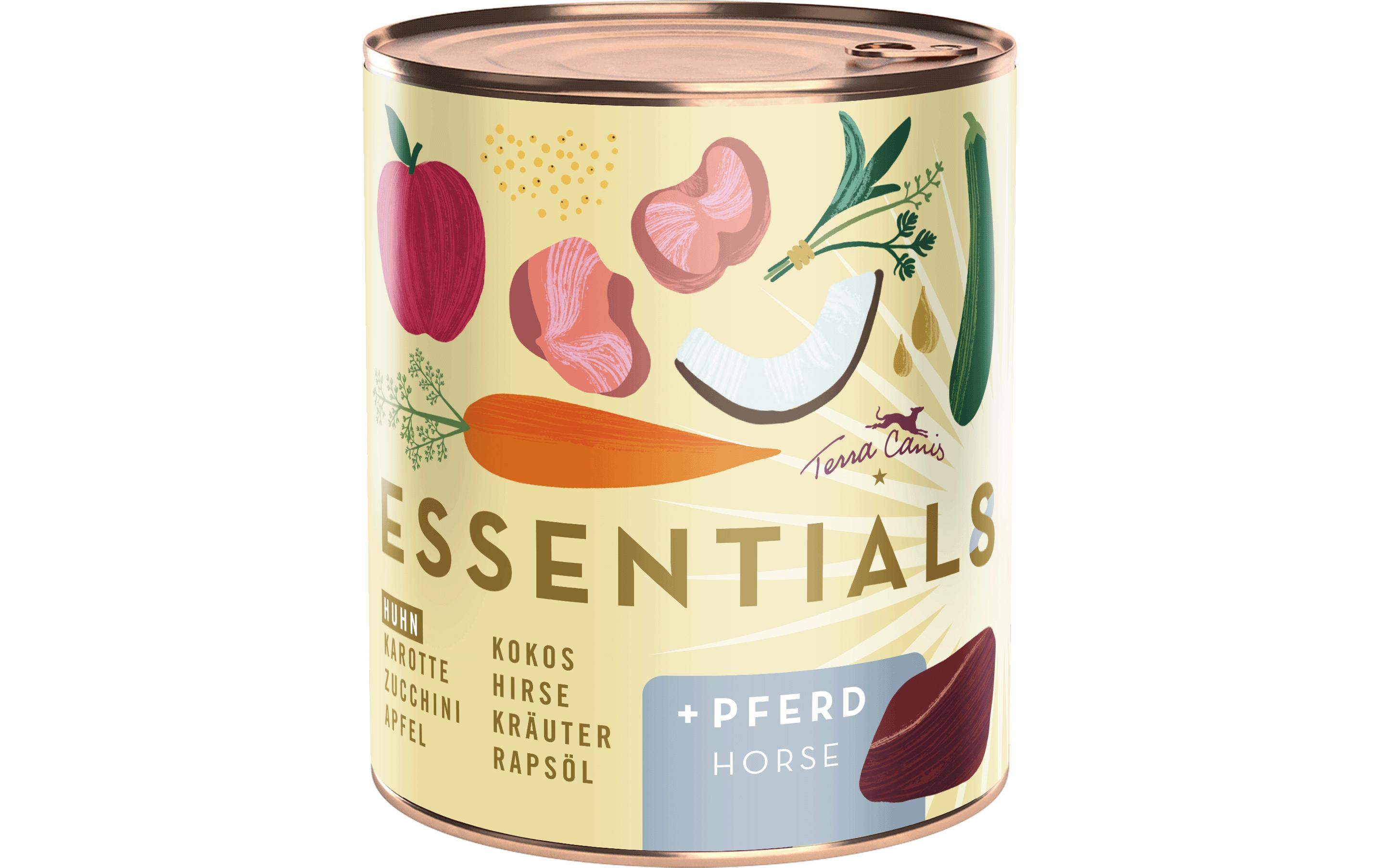 Nassfutter Essential 8 Huhn & Pferd, 780 gAlleinfuttermittel für ausgewachsene Hunde