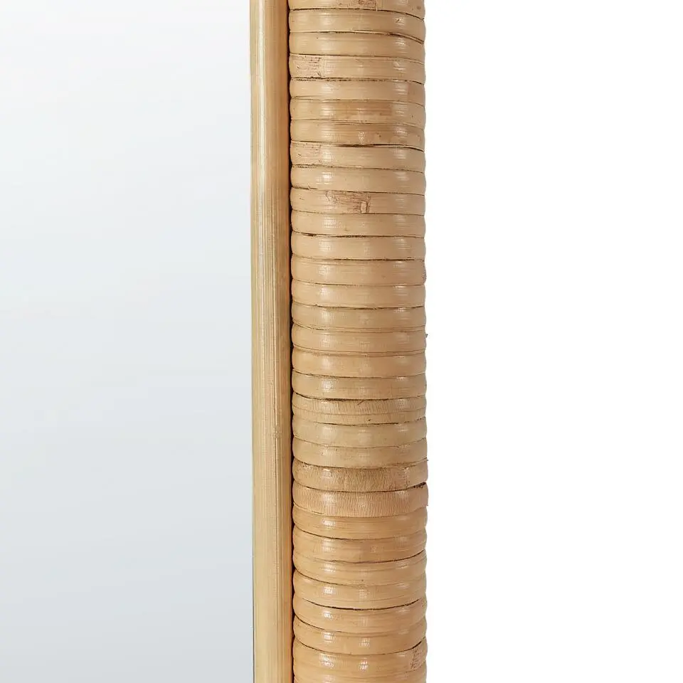 BARGES - Wandspiegel - Naturel - Rotan
