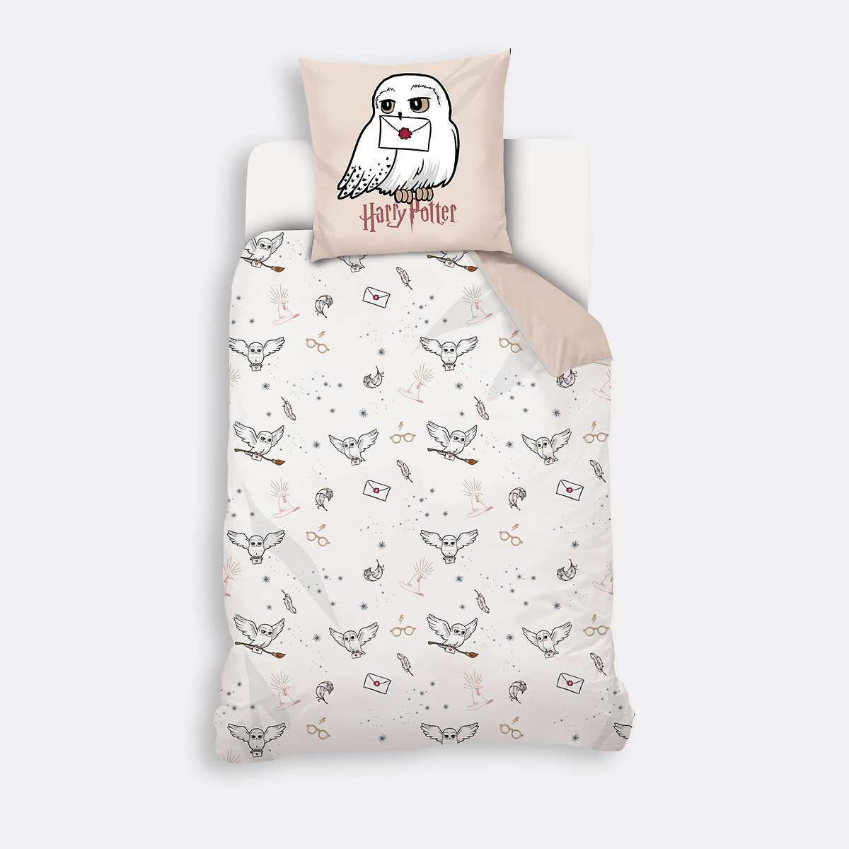 HARRY POTTER<br>Conjunto de cama de algodão, Edwiges