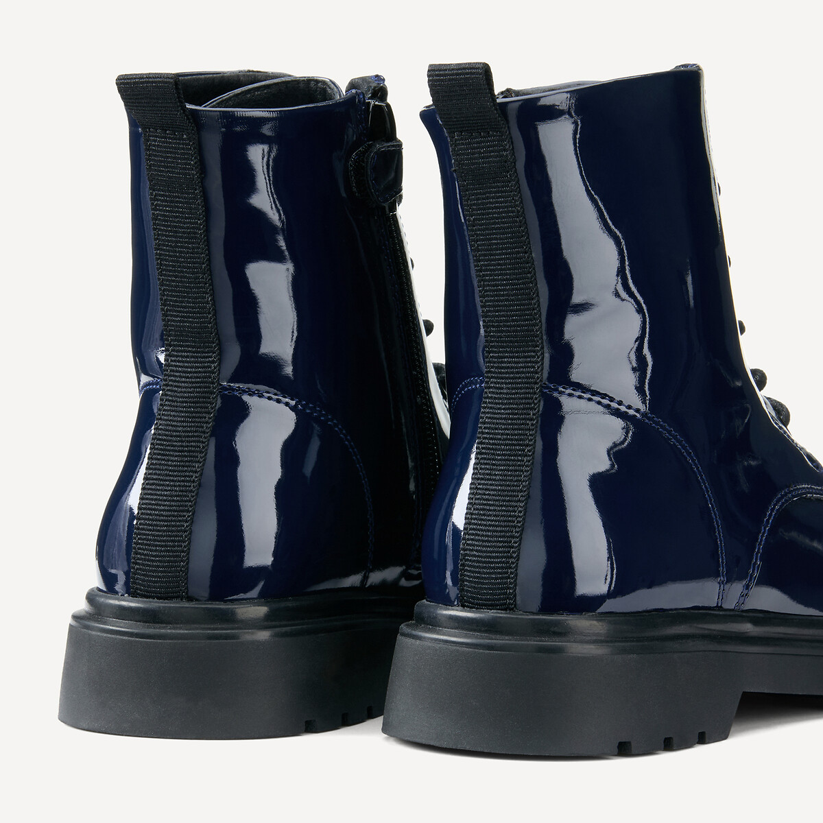 COLEÇÃO LA REDOUTE<br>Botas de verniz rendado