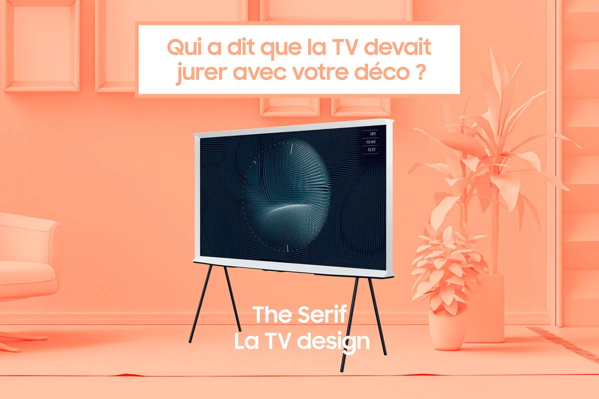 Samsung Serif TQ55LS01B Bleu gris TV QLED