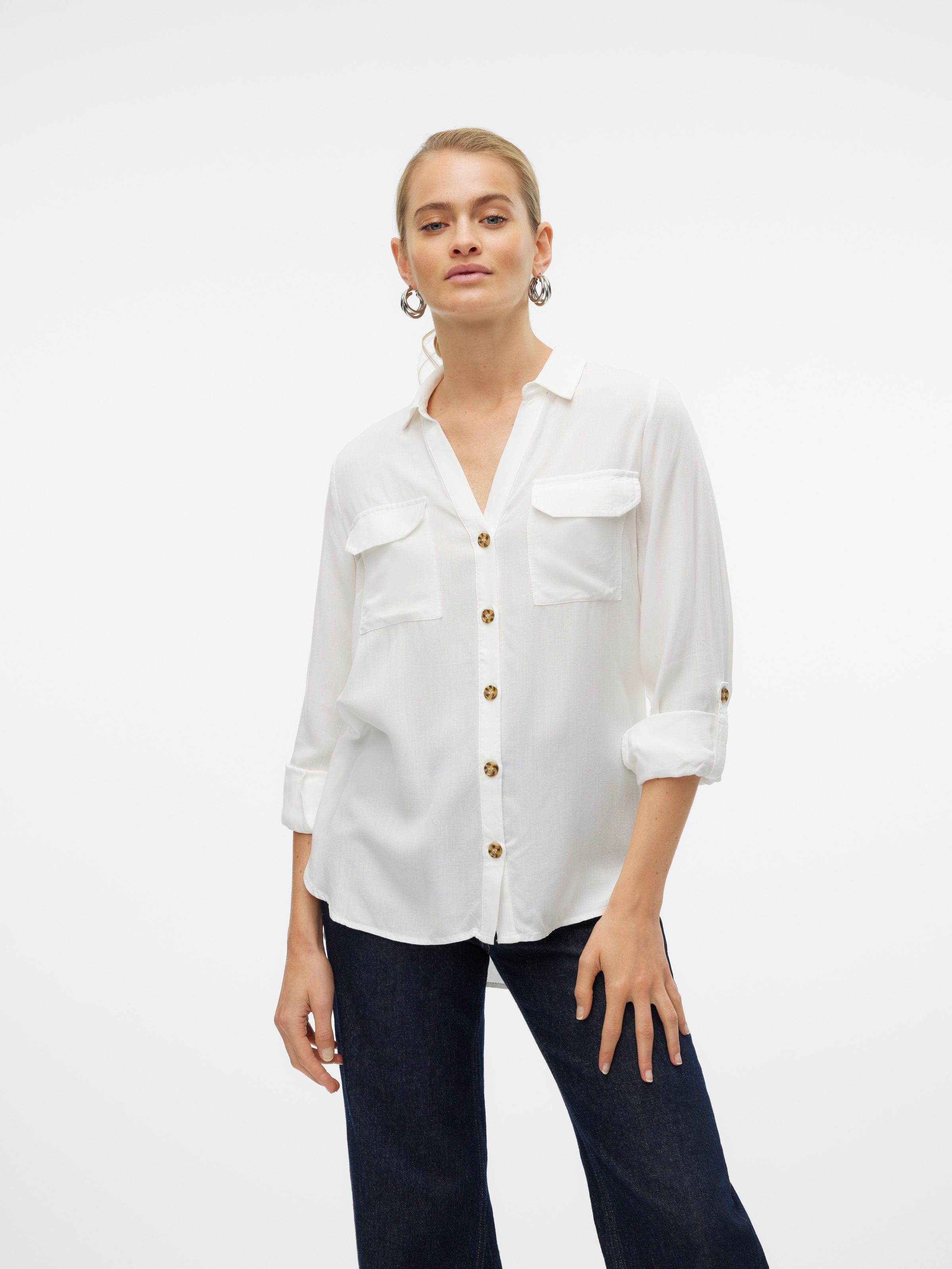Vero Moda Hemdbluse »VMBUMPY L/S SHIRT NEW WVN GA NOOS«