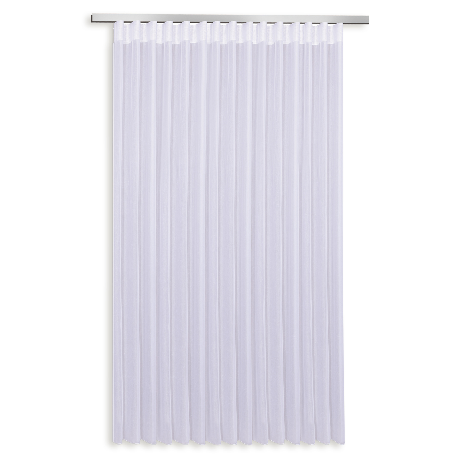 Gardine - weiß - Wellenband - 307x245 cm
