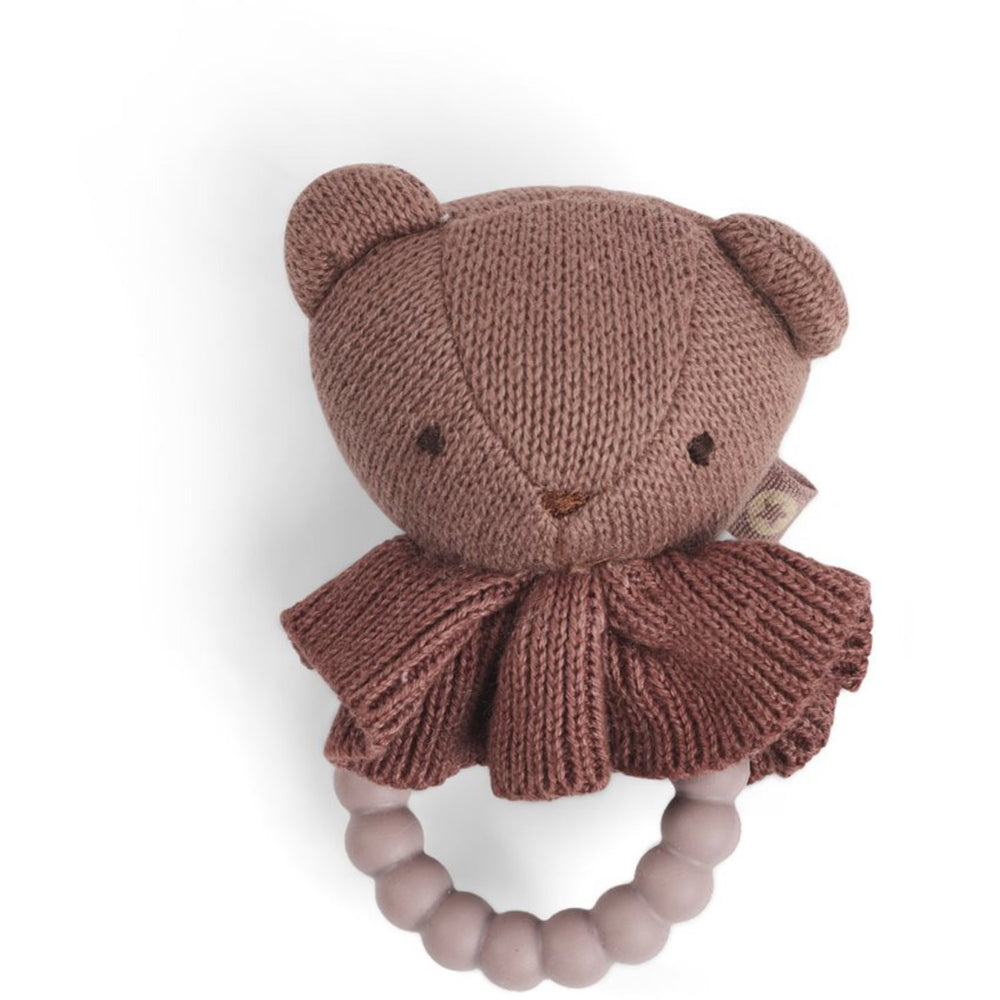 Køb Smallstuff Rosa Rangle Bamse Med Silikonering