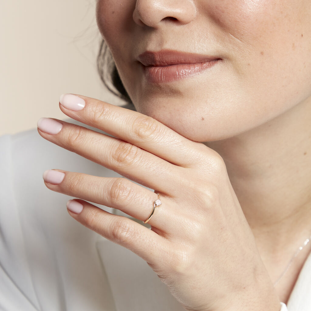 Bague Lysia Or Jaune Diamant