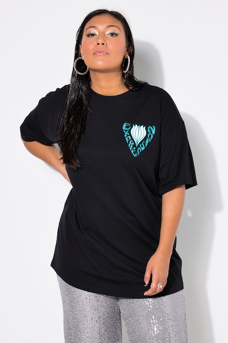 T-Shirt, Oversized, Rückenprint