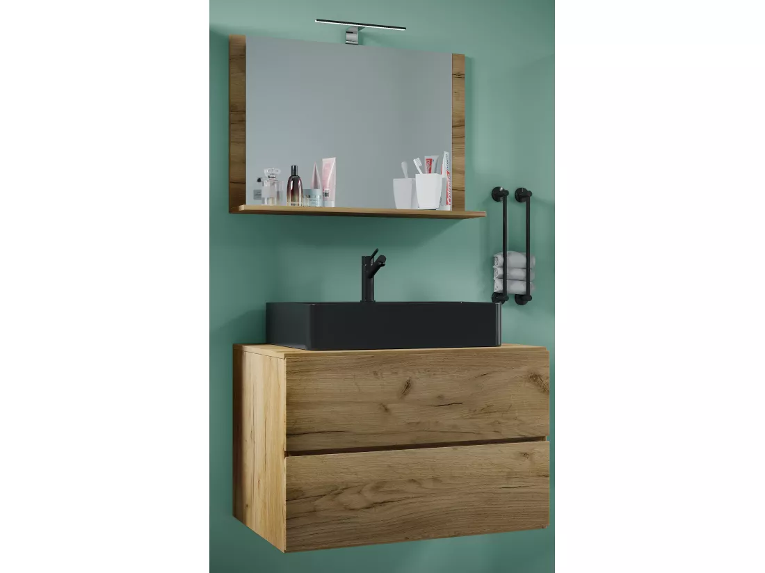 Meuble de salle de bains 3 pièces Lendas 80 cm M