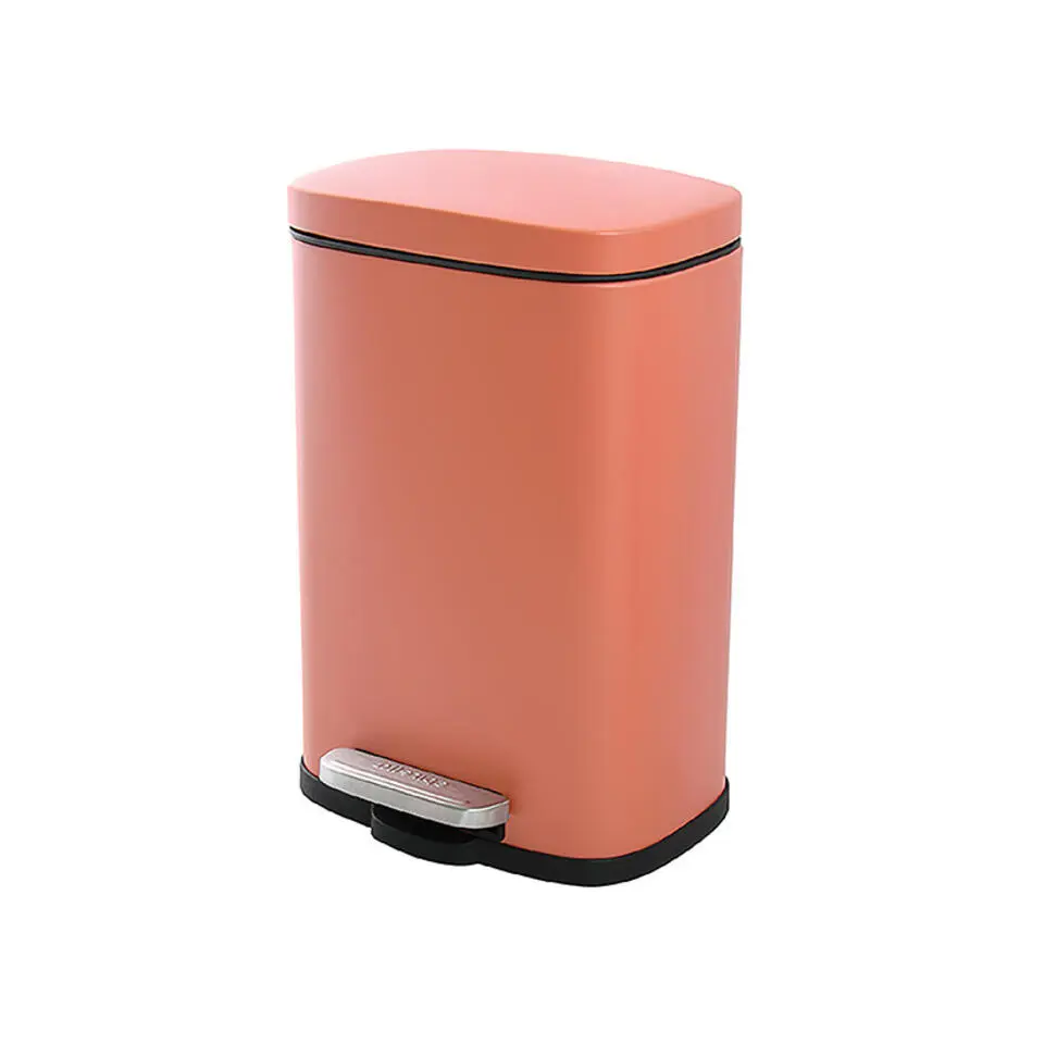 Spirella Pedaalemmer Venice - terracotta - 5L - metaal - 21 x 30 cm