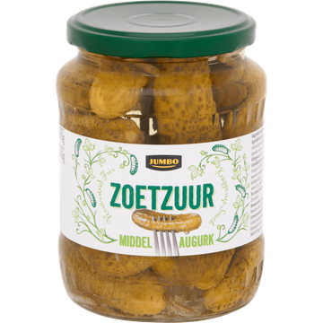 Jumbo Zoetzuur Middel Augurk 670 g