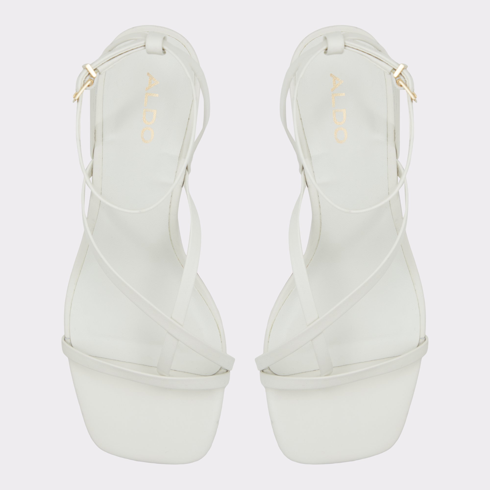 Adrauder White-Bone Women Strappy Sandals