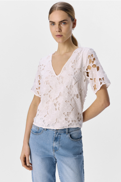 Object witte dames blouse