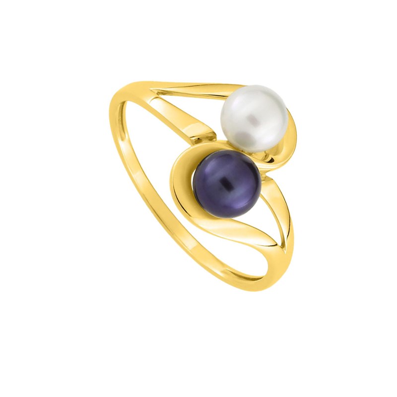 Bague Femme - perle - Or 18 Carats