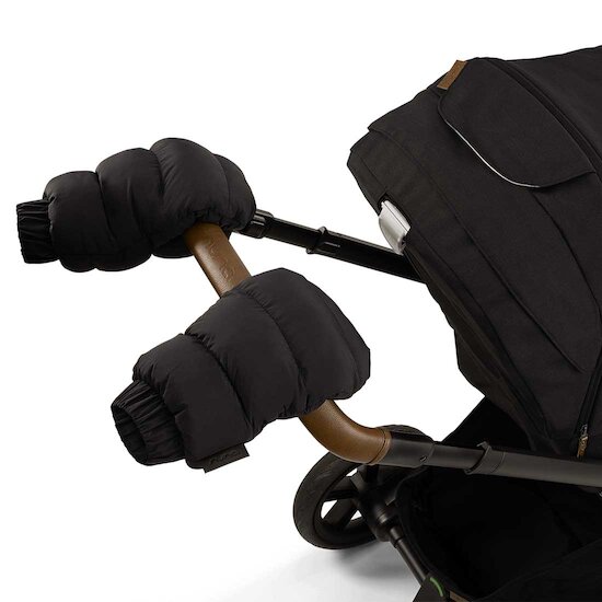 Kit hiver poussette chancelière + moufles   caviar        de               Nuna