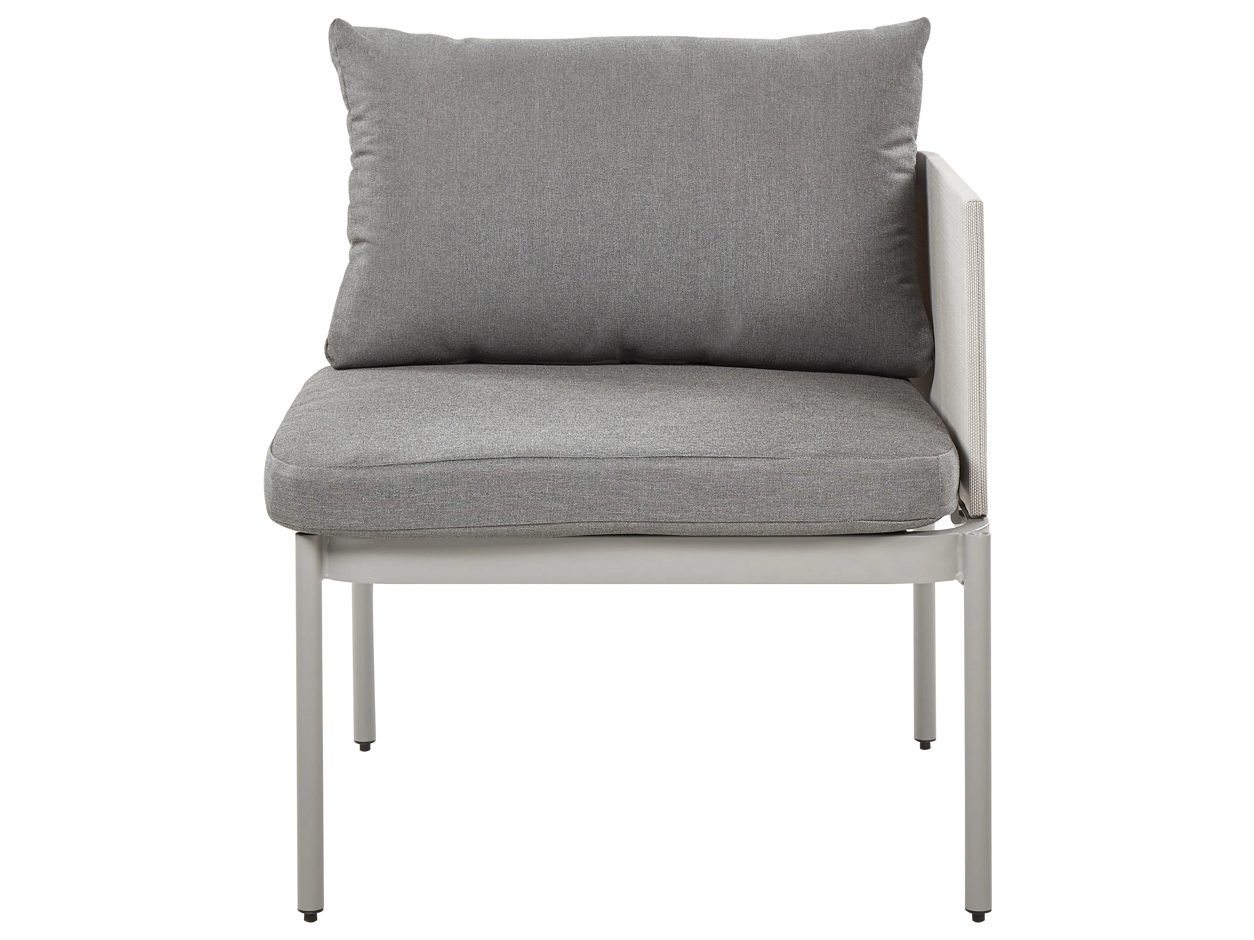 Loungeset met tafel 2-zits TERRACINA Metaal Lichtgrijs