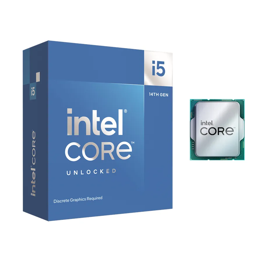 Intel® | Core™ i5-14600KF - 14-Core - 3,5 GHz (Op til 5,3 GHz Turbo) - LGA1700-Socket | Box (Uden køler)