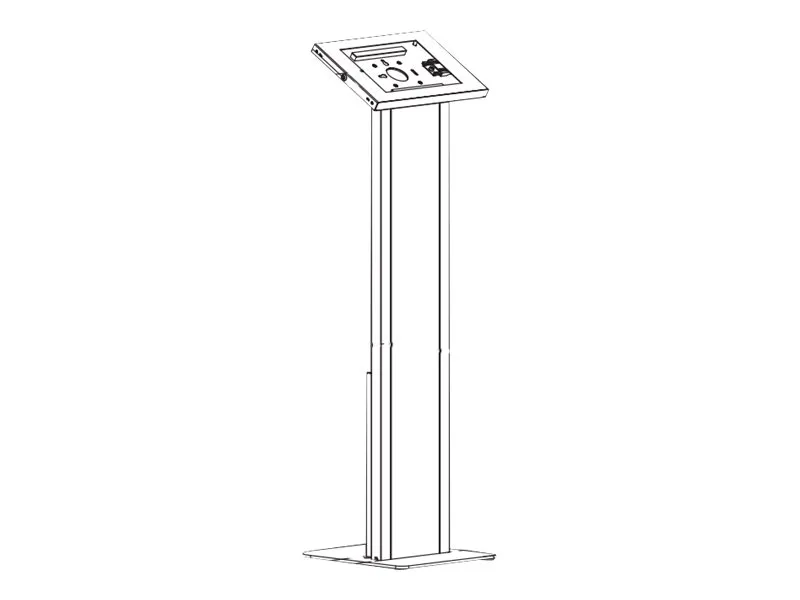 Neomounts FL15-750WH1 - Stativ - for tablet - låsbar - hvid - skærmstørrelse: 9.7