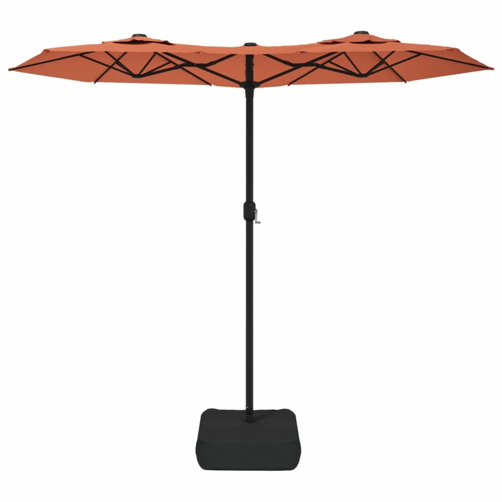 Parasol à double tête terre cuite 316x240 cm