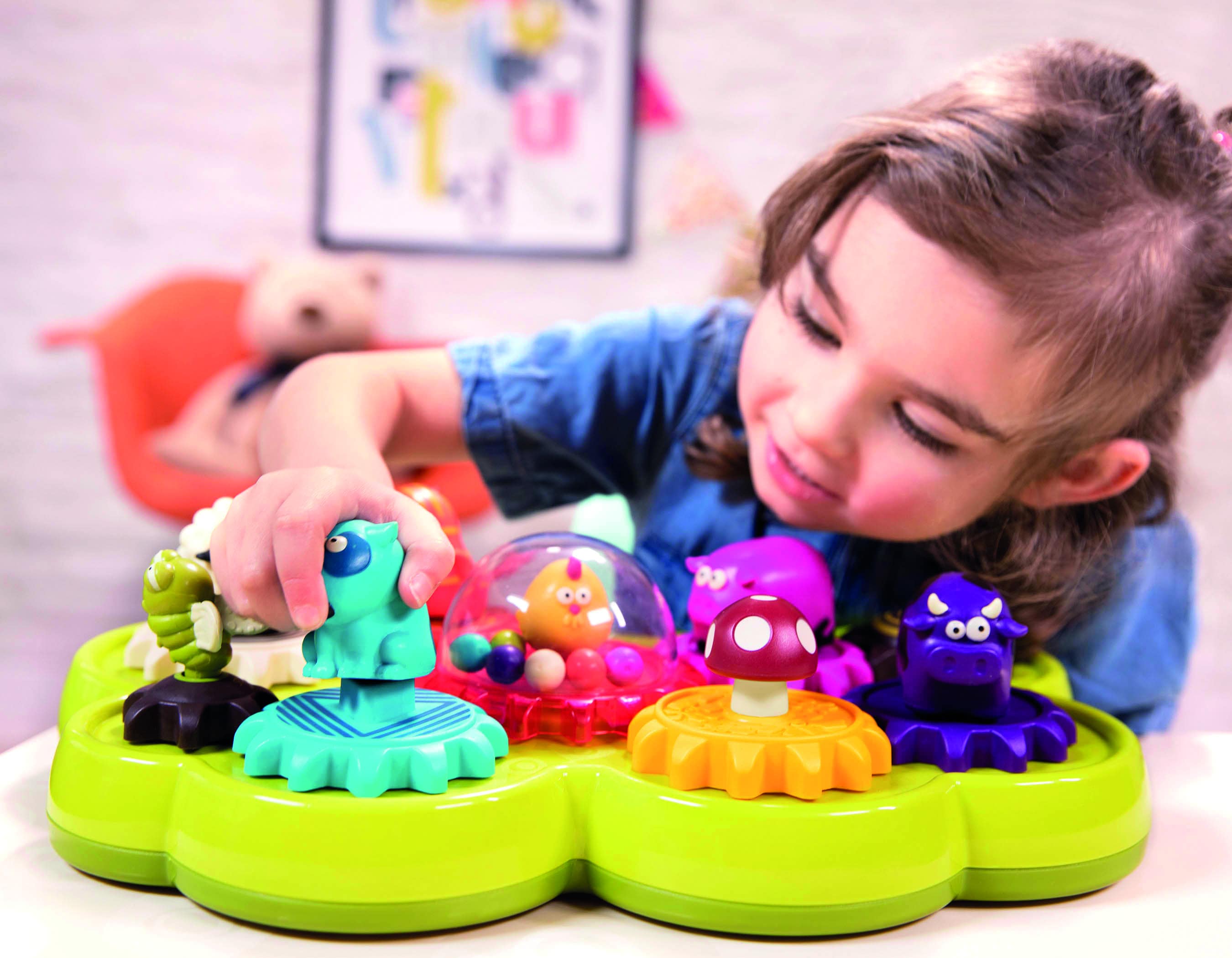 B.TOYS B. Musikspielzeug Tier-Zahnräder