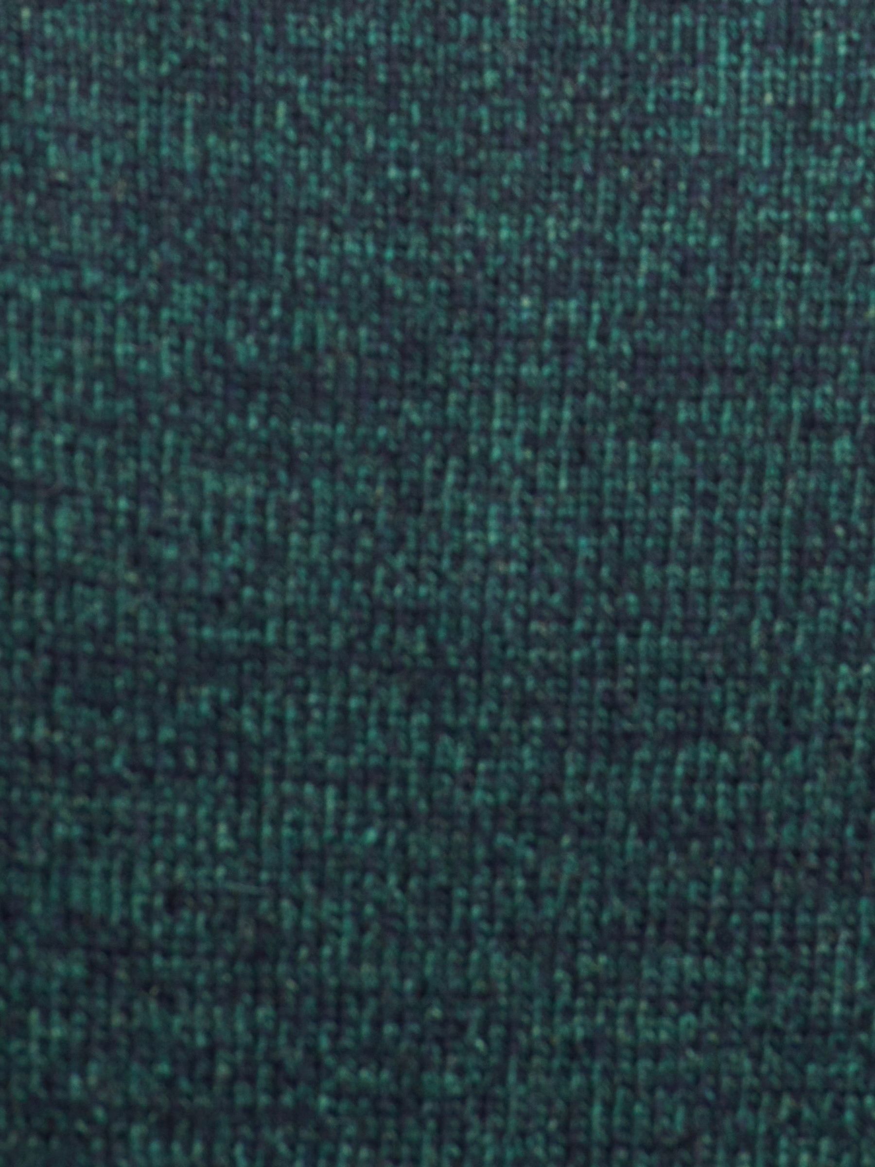 Groen - Barbour® lamswollen trui met kwartrits
