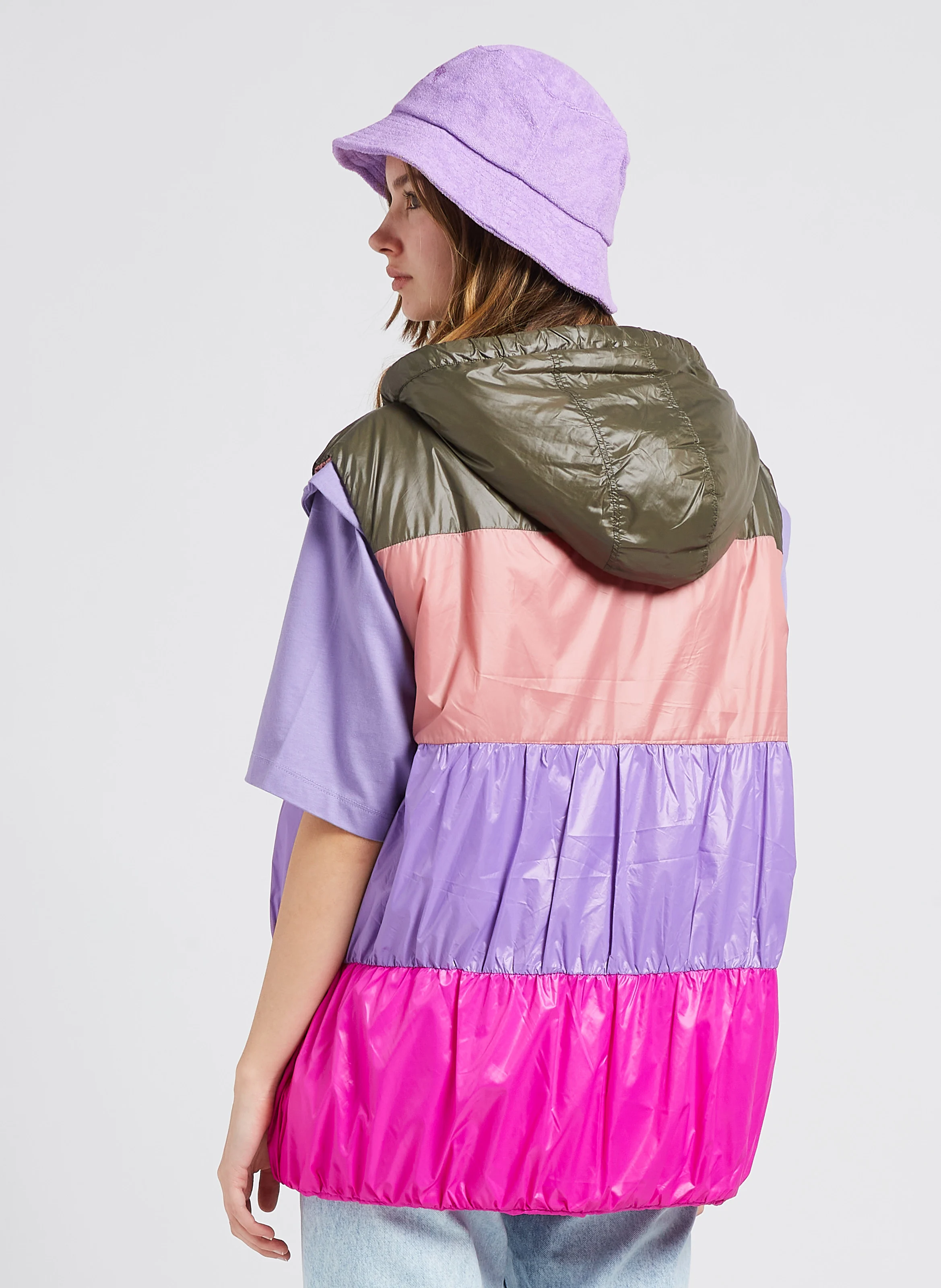 Doudoune sans manches | Multicolore